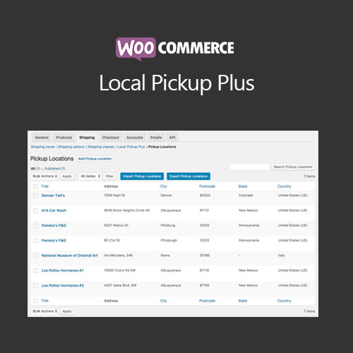 woocommerce local pickup plus lalicenza