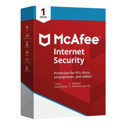 mcafee internet security 1 dispositivo 3 anni lalicenza